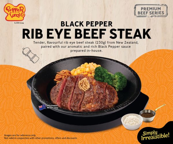 Black Pepper Rib Eye Beef Steak Pepper Lunch Food And Beverage Bedok Mall 